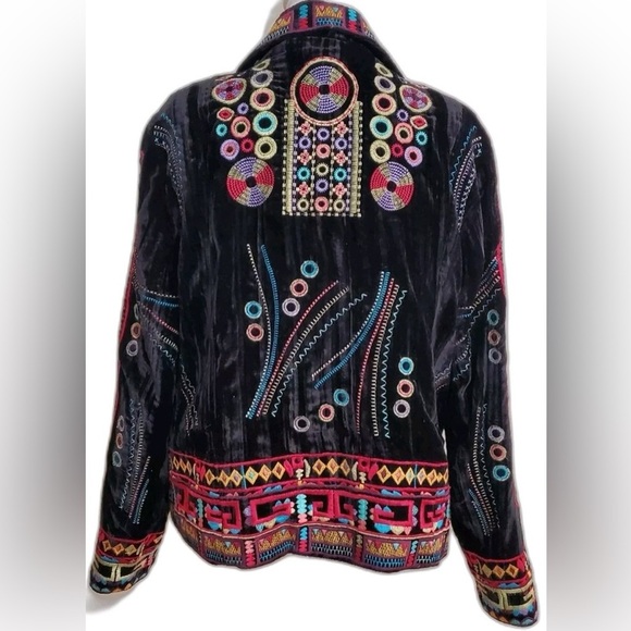 Coldwater Creek Black Blazer with Embroidery - Picture 3 of 7